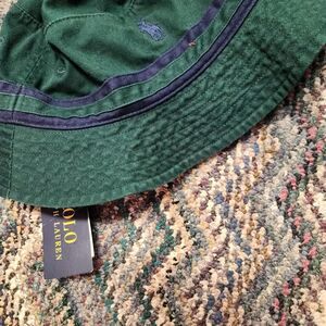 Polo Ralph Lauren Green and Navy Bucket Hat